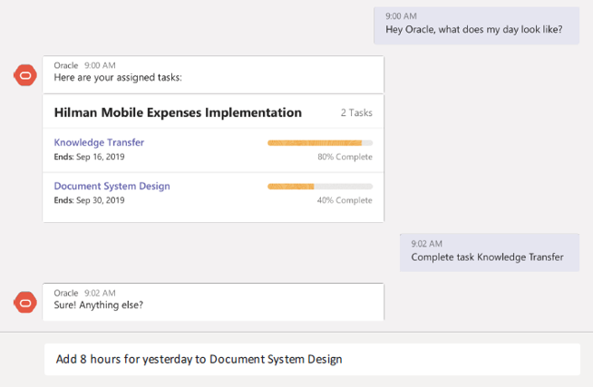 Customer profile user interface